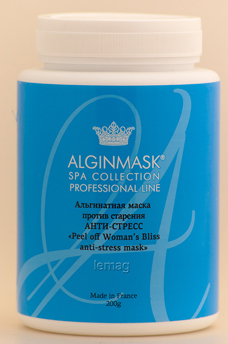 ALGINMASK Альгінатна маска АНТИ СТРЕС проти старіння шкіри обличчя, 200 г