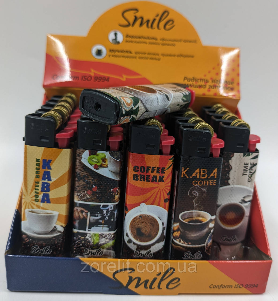 Запальничка Smile 4106 Кремній Кава, фото 1