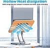 Підставка для ноутбука WARMTUYO. Поворот на 360°, регульована висота. Уцінка, фото 5