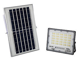 Вуличний прожектор із вологозахистом Greelite JX-400 IP66 із сонячною панеллю та пультом 400W (3_05557)