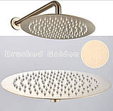 Лійка стельова з кронштейном FUTURA LORD Brushed Golden (30 см), фото 3