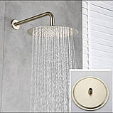 Лійка стельова з кронштейном FUTURA LORD Brushed Golden (30 см), фото 4