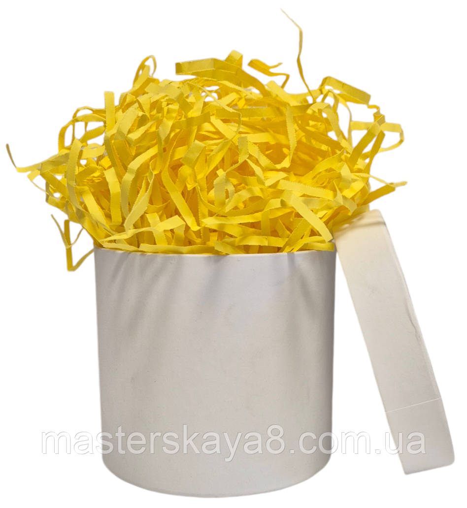 ОПТ 500г/4мм Паперовий наповнювач (відео) для подарункових коробок, колір Кукурудзяний, виробник