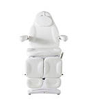 Крісло кушетка для педикюру з поворотом (2 мотори) WHITE мод. 8186-L PVC крісло електричне педикюрне, фото 8