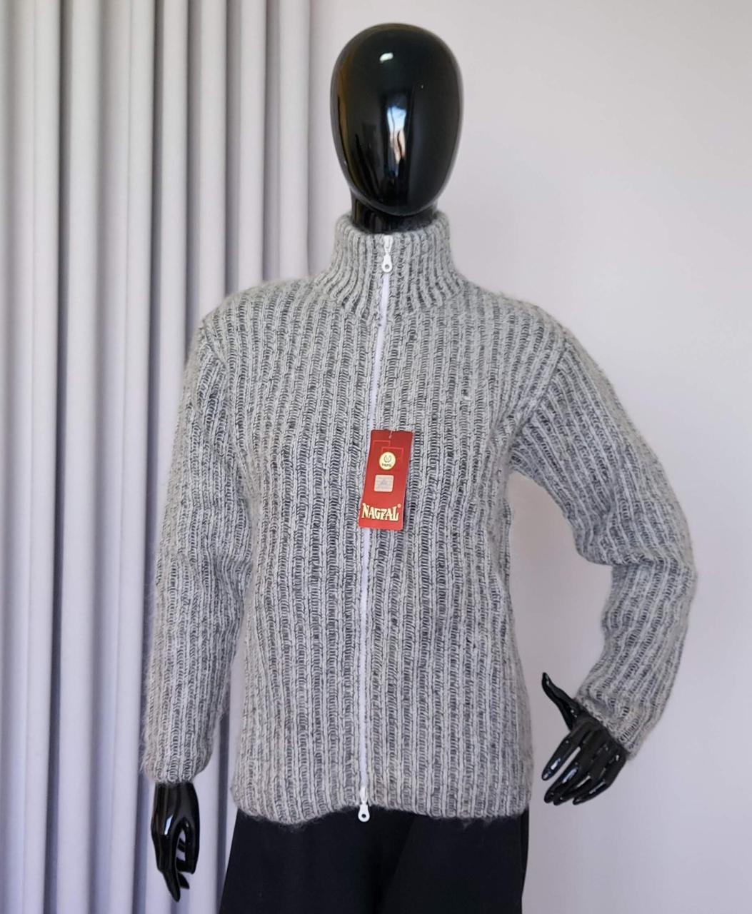 Мохерова жіноча кофта «Nagpal» на блискавці з коміром стійка 44/48, фото 1