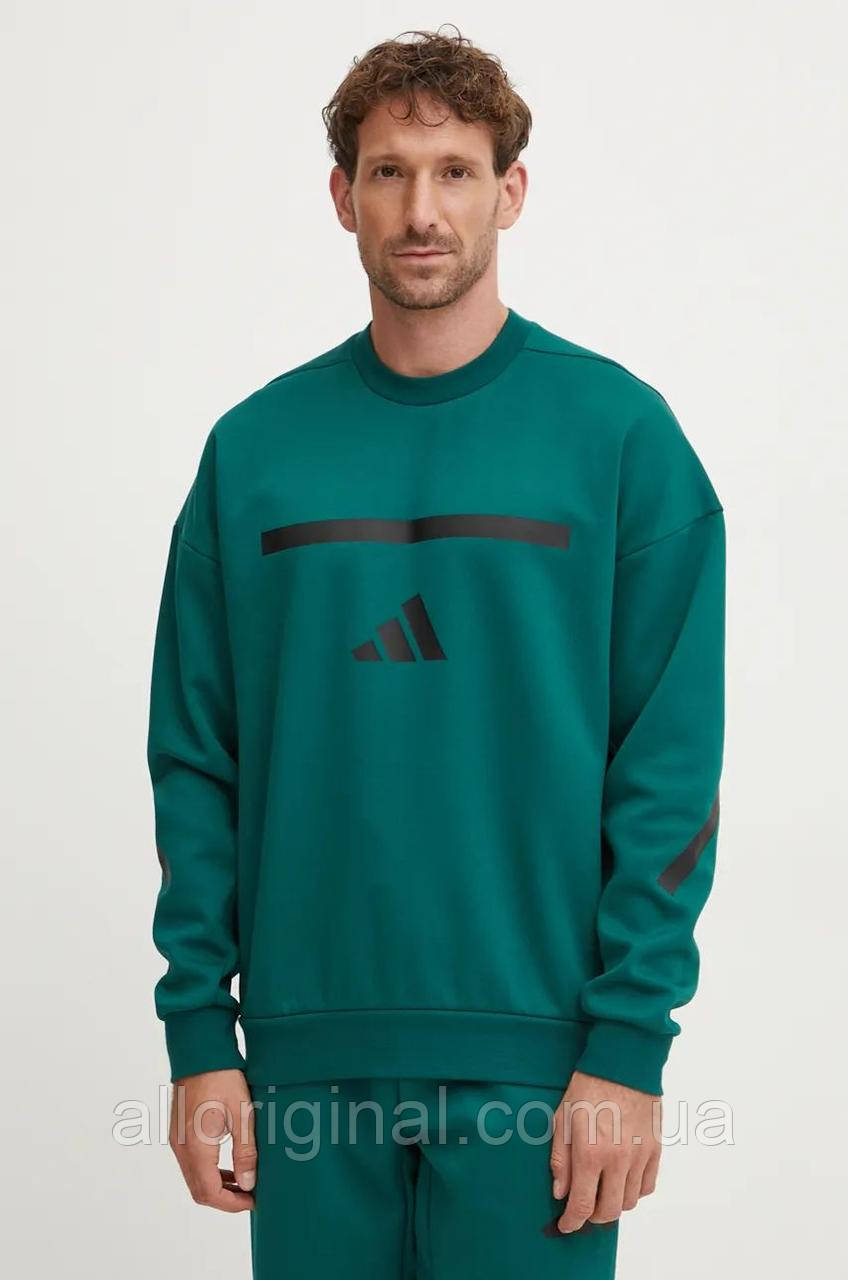 AllOriginal com ua Кофта adidas ZNE чоловіча колір зелений з принтом JD1673 РОЗМІРИ ЗАПИТУЙТЕ