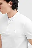 Urbanshop com ua Бавовняне поло AllSaints REFORM колір білий однотонне M075PB РОЗМІРИ ЗАПИТУЙТЕ, фото 3