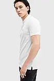 Urbanshop com ua Бавовняне поло AllSaints REFORM колір білий однотонне M075PB РОЗМІРИ ЗАПИТУЙТЕ, фото 4
