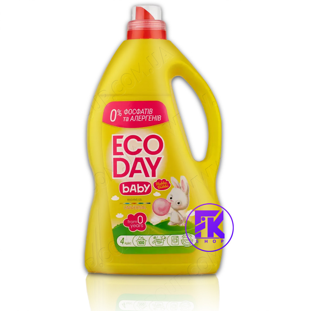 Гель для прання універсальний Oniks Eco Day Baby 4 л, фото 1