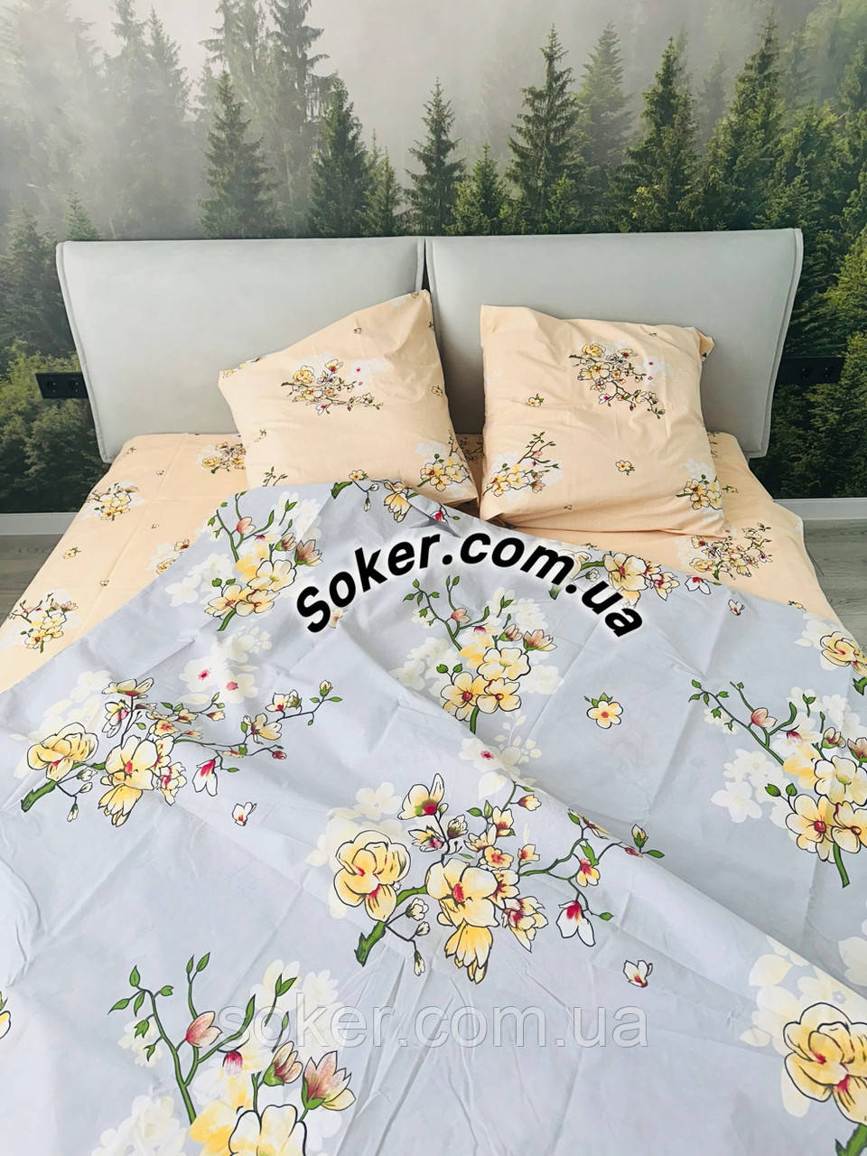 Постільна білизна евро розміру Gold Lux