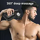 Портативний ручний масажер пістолет з 8 насадками Fascial Gun KH-750 Масажний вібраційний пістолет, фото 3