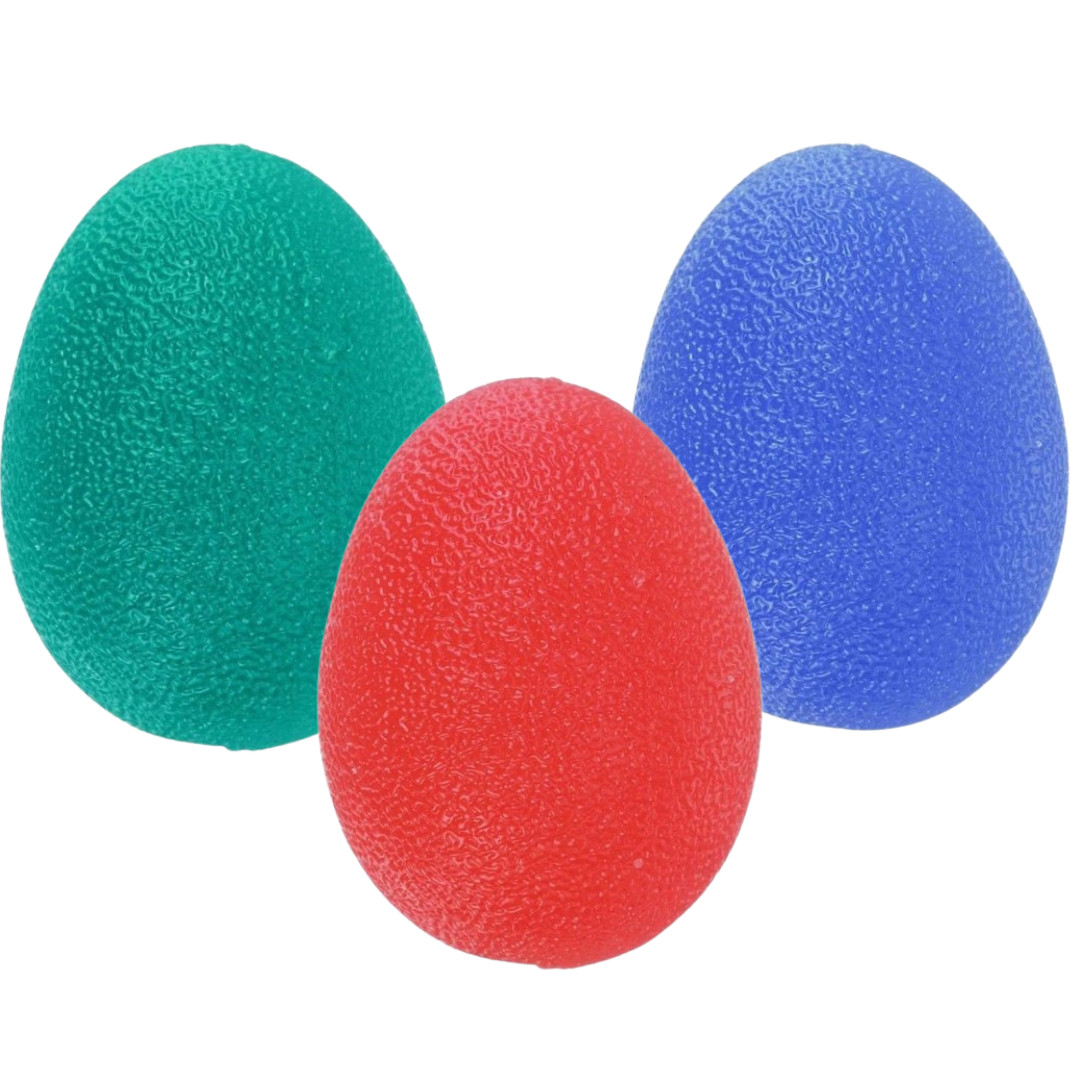 Набір силіконових еспандерів-яйце (тренажер для кисті) PowerPlay PP-4340 Power Grip Set (набір 3 шт.), фото 1