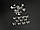Пластикові декоративні елементи для творчості. Метелик. Колір срібний. 16х12мм, фото 2