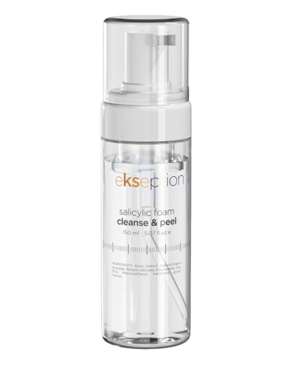 Пінка для очищення шкіри з саліциловою кислотою і цинком EKSEPTION Salicylic Foam Cleanse & Peel 150 ml