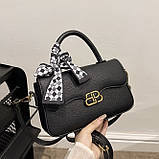 Жіноча сумка 10366 крос-боді чорна, фото 2