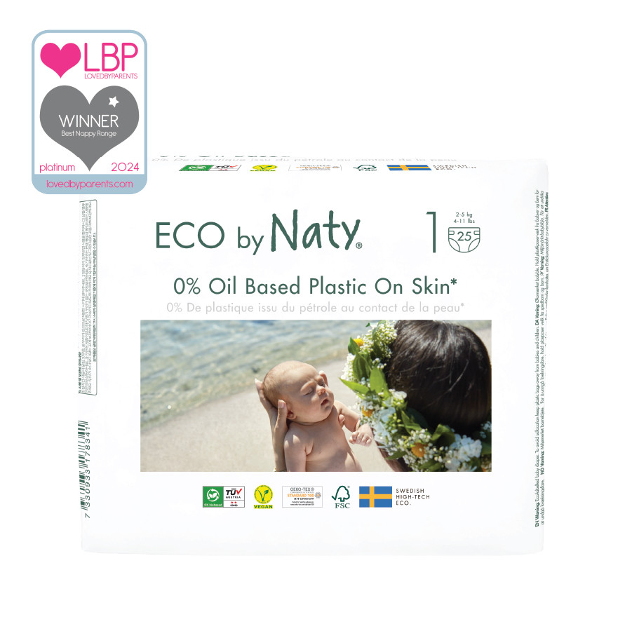 Органічні підгузники Eco by Naty Розмір 1 (від 2 до 5 кг) 25 шт