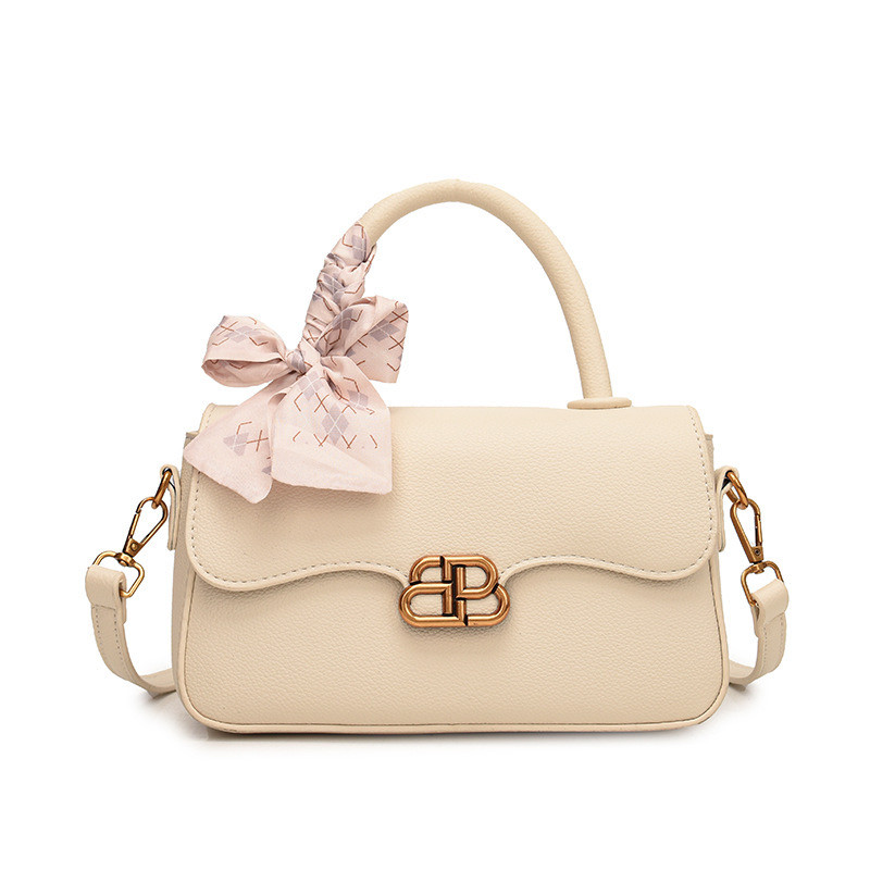 Жіноча сумка 10366 крос-боді біла молочна, фото 1