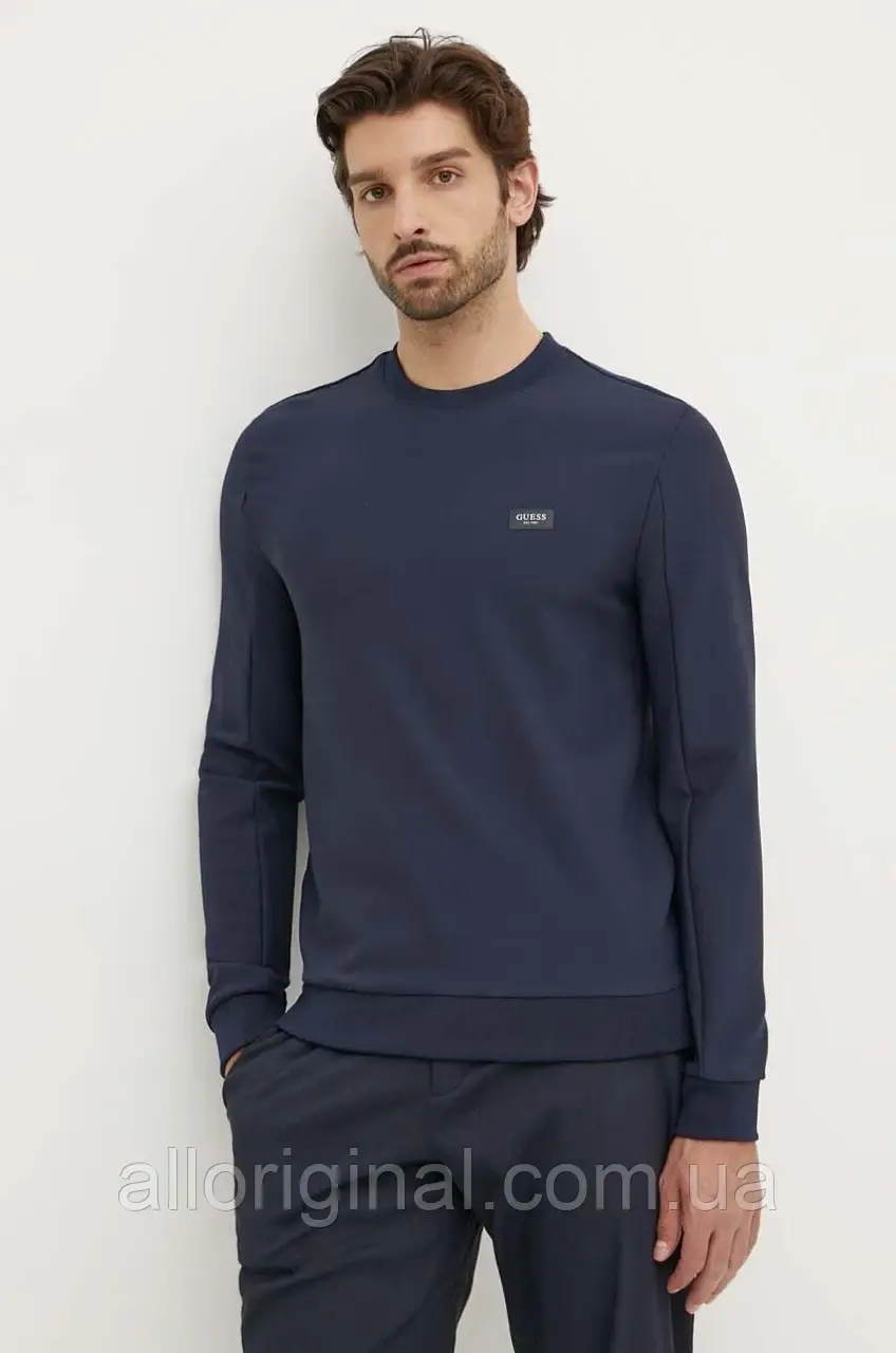 AllOriginal com ua Кофта Guess чоловіча колір синій однотонна M4YQ09 KCBL0 РОЗМІРИ ЗАПИТУЙТЕ, фото 1