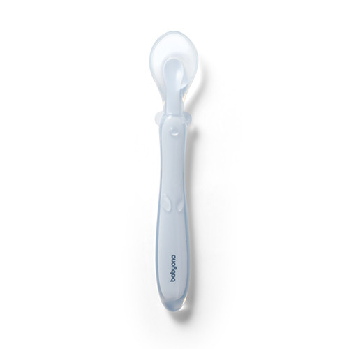 Ложка силіконова еластична BabyOno, 6м+ блакитна (Бебіоно)785/01