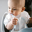 Ложка силіконова еластична BabyOno, 6м+ блакитна (Бебіоно)785/01, фото 6