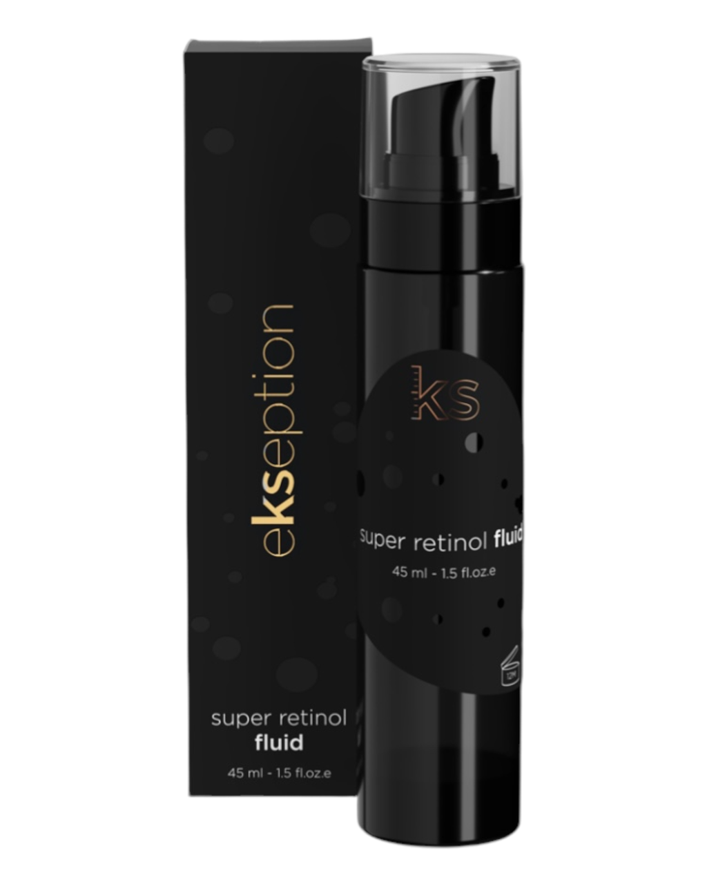 Антивікова сироватка флюїд з ретинолом 1% і вітаміном С EKSEPTION Super Retinol Fluid 45 ml