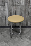 Табурет "Муза", стілець кухонний, стілець для кухні, металевий табурет із м'яким сидінням, фото 3
