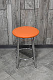 Табурет "Муза", стілець кухонний, стілець для кухні, металевий табурет із м'яким сидінням, фото 5