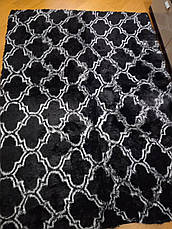 Хутровий ворсистий великий килимок Травичка 230 х 200 см з довгим ворсом, фото 2