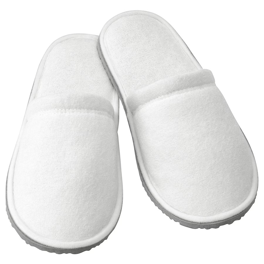 Тапочки домашні білі S/M (36-39р) , IKEA TÅSJÖN