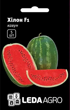 Насіння кавуна Хілон F1, 5 шт — високоурожайний, ранній LEDAAGRO, фото 1