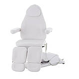 Педикюрне крісло кушетка для педикюру з поворотом (3 мотори) WHITE 8187-L PVC крісло електричне педикюрне, фото 3