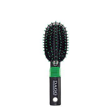 Щітка для волосся Dagg масажна маленька 9551 В-4 Зелена