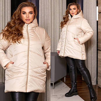 Жіноча тепла куртка з капюшоном top