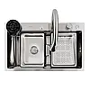 Кухонна мийка CM 75*46А нержавійка Platinum Handmade "Водоспад"-stryqq, фото 7