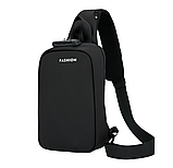 Модна водонепроникна нагрудна сумка з твердим корпусом для чоловіків, сумка через плече гуртом, фото 2