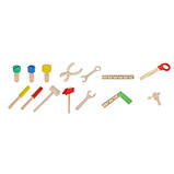 Набір дитячих дерев'яних інструментів у валізі Ruhhy 22697 Польща, фото 7