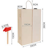 Набір дитячих дерев'яних інструментів у валізі Ruhhy 22697 Польща, фото 3