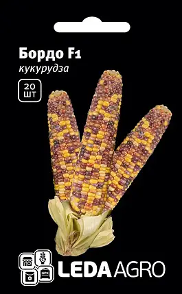 Насіння кукурудзи Бордо (Біколор український) F1, насіння 20 — середньорання солодка, Леда Агро, фото 1