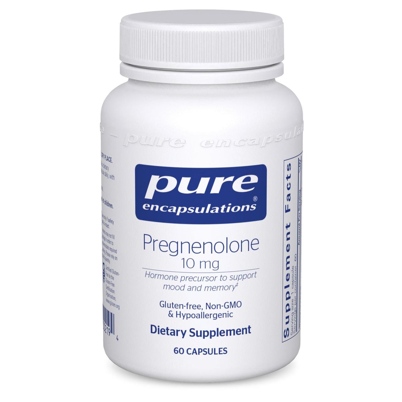 Прегнінолон Pure Encapsulations (Pregnenolone) 10 мг 60 капсул BX226