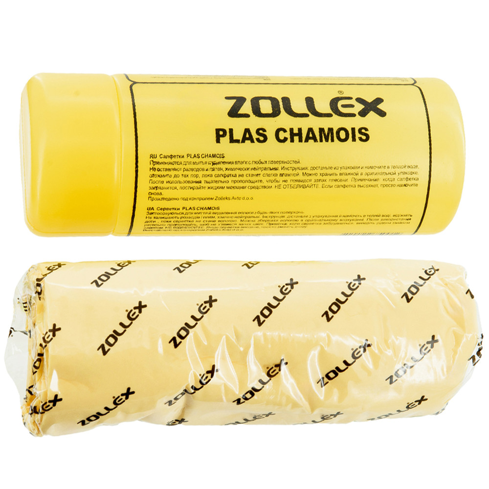Серветка волога багаторазова для миття та видалення вологи в тубусі мала 31 x 41 см Zollex ZTF-009, фото 1