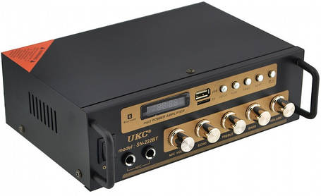 Підсилювач звуку UKC SN-222BT FM USB Блютуз + Караоке, фото 1