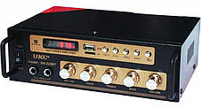 Підсилювач звуку UKC SN-222BT FM USB Блютуз + Караоке, фото 3