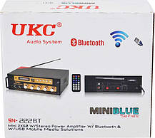 Підсилювач звуку UKC SN-222BT FM USB Блютуз + Караоке, фото 6