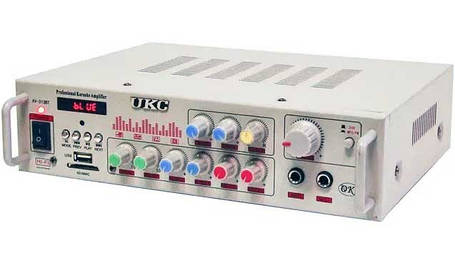 Підсилювач UKC AV-313BT + КАРАОКЕ 2мікрофони, фото 1