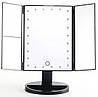 Косметичне потрійне LED дзеркало Magnifying Mirror Чорний, фото 6