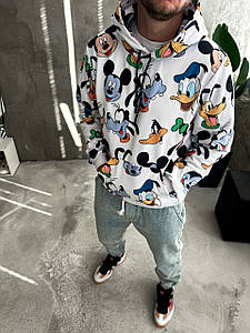 Худі утеплене на флісі чоловіче унісекс яскраве