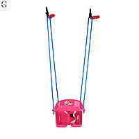 Гойдалка Малюк 3015 Червона пластикова підвісна гойдалка Рожевий