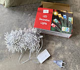 Світлодіодна гірлянда Нитка 800 Led прозорий шнур 40 метрів Теплий білий 1000, фото 2