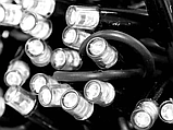Гірлянда вулична 3,3мм чорний провід 10м мерехтлива лампа 100LED L Lux LINE-3.3-100 Білий, фото 3