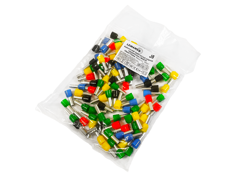 Кабельний трубчастий наконечник Lemanso LM2659 10 мм²/12 мм 100 шт